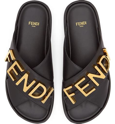 fendi slides women satin|Fendi slides nordstrom.